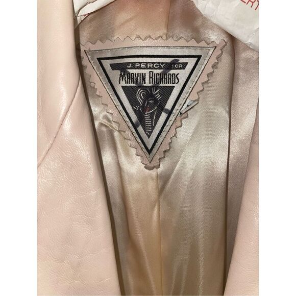 Vintage j Percy for Marvin Richard’s blush pink leather jacket size medium - Picture 6 of 15
